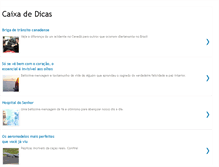 Tablet Screenshot of caixadedicas.com
